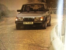 LOVELY VINTAGE DOUBLE PAGE SAAB 900 TURBO 16 AND AIRCRAFT  ADVERT