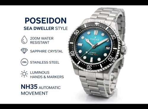 Poseidon nh35 automatic diver - poseidon,