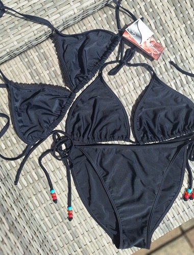 Monsoon black bikini - black, set