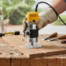 6-Speed Adjustable Handheld Electric Trimmer, 800W Wood Router Carving Machine 