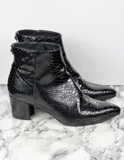 Russell & Bromley Stuart Weitzman Black Leather Boots, Size UK 6.5 / EU 39.5