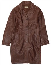 VINTAGE Womens Leather Coat UK