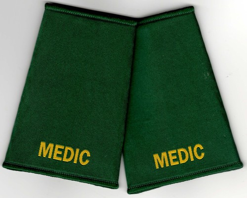 Woven medic epaulette slider - woven,