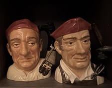 Royal Doulton Character jugs blacksmith and bookmaker large