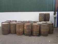 4 x WHISKEY OAK WOODEN BARREL GARDEN PLANTER HOME BAR RECLAIMED RUSTIC FURNITURE