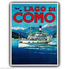 SIGN METAL WALL PLAQUE LAKE