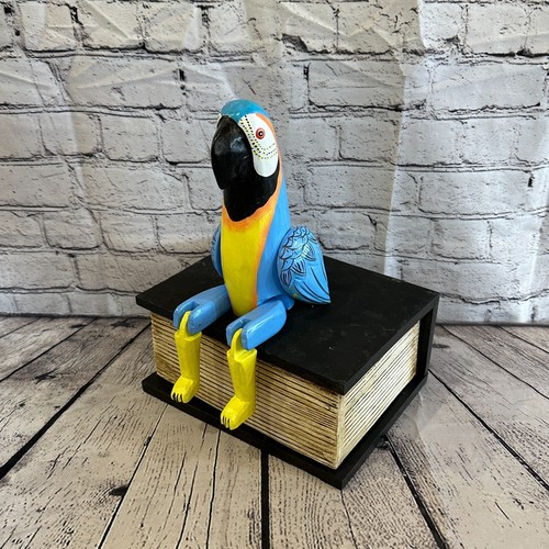 20cm blue parrot sitting - 20cm,