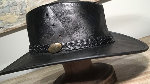 Buffalo leather hat australian - buffalo,