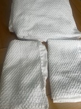 Mercer & Madison White Cotton Double Duvet Cover 240x200cm &2 Pcases 70x50 Cm