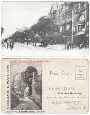 1905 Royal Academy Advertising of Painting Post Card of Lord Street, Southport