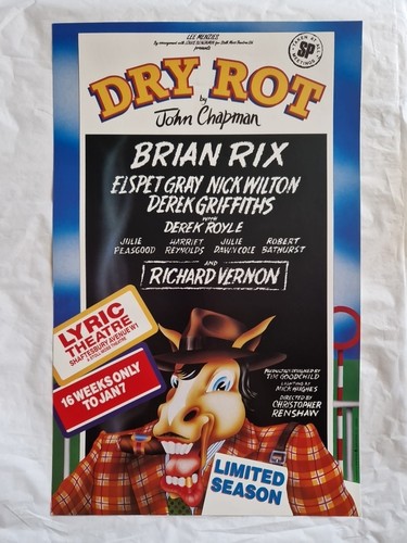 Dry rot play theatre - rot, poster
