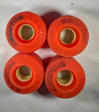 Vintage Red Kryptonics 'Kryptos' Skateboard Wheels Set of 4