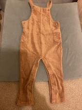 Brown Cord Dungarees Baby Boy