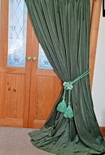 Large cotton velvet door - velvet,