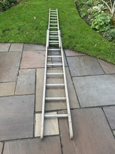 Vintage Wooden 20 Rung Ladder. 20 Foot Vintage Ladder. 1960’s 2 Piece Ladder