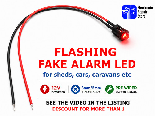 Fake alarm flashing led - alarm, colour