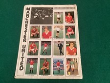 Manchester United/City CFC FKS Stickers 1977 Original Full Page