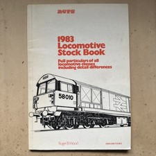 1983 RCTS Locomotive Stock Book Nice Copy Railway British Railway 