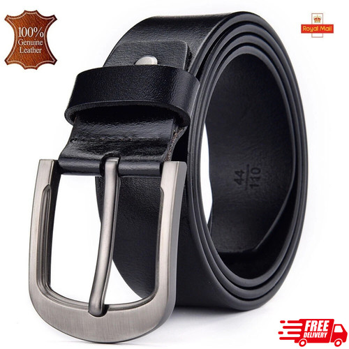 Mens genuine leather belt - genuine,
