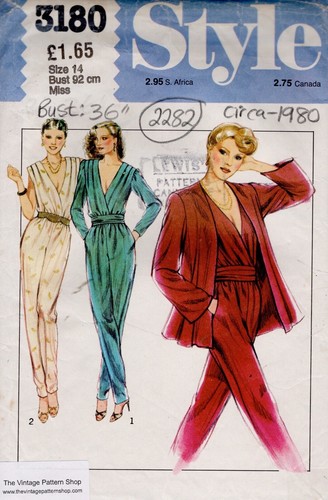 1980 vintage sewing pattern - vintage,