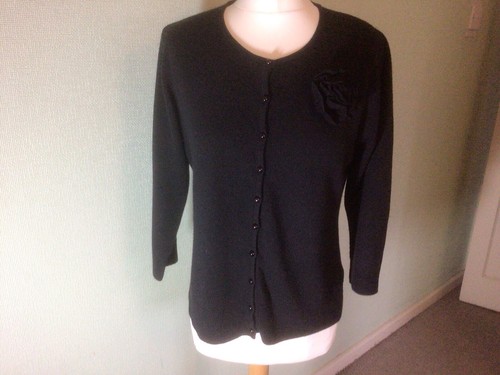 Women black cardigan - cardigan, by
