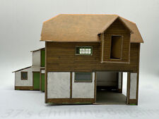 B2H71 Farm/Mill Building OO Gauge Card Kit Pre-Built Building Play Worn