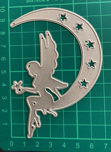 Fairy moon die cutter stencil - fairy,