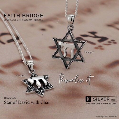 Star david with chai - star,