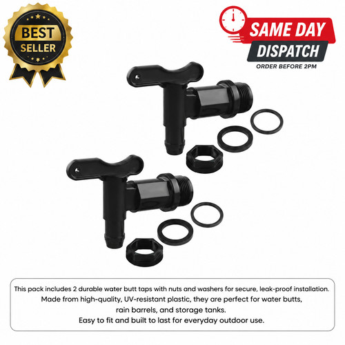 Pair water butt tap - of,