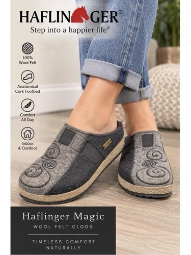 Haflinger womens black gray - black,