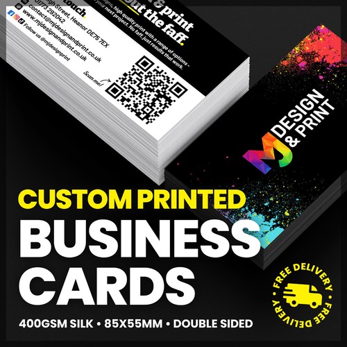 Custom printed business cards - business,
