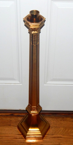 Vtg brass catholic church - brass,