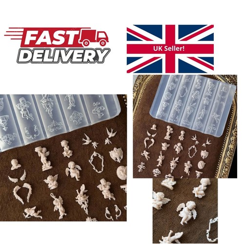 Nail mold baroque angel - nail, 3d