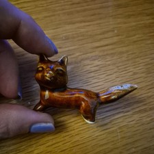 Vtg Ceramic  Fox Figurine