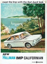 HILLMAN IMP CALIFORNIAN COUPE 1967- ORIGINAL FACTORY UK SALES BROCHURE