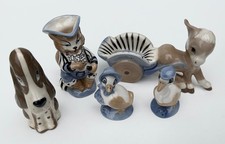 6 x Szeiler Studio Ceramic Figures - Donkey  Dog  Ducks  Cat Jug? Nicholoff Bear