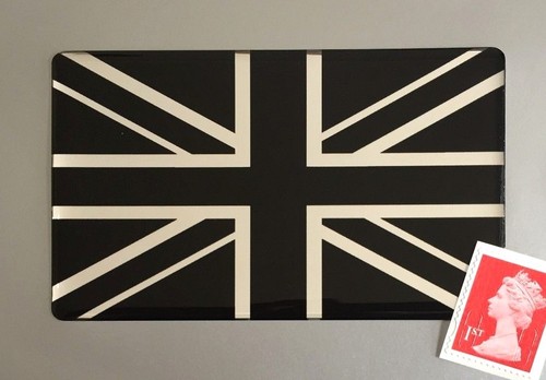 Union jack flag sticker - union, domed