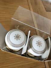 Pair Of Gainsborough Wardrobe Door Knobs Gold Plated Back Plate