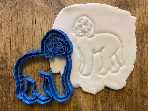 Labradoodle cookie biscuit - labradoodle, cookie/