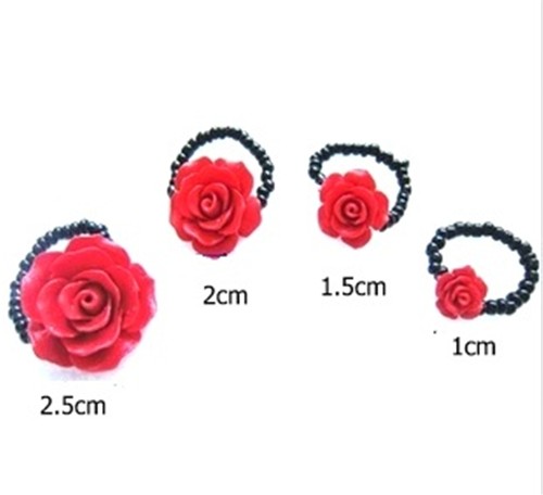 Red lacquer rose - lacquer, stretch