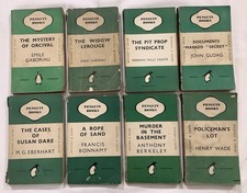 Vintage Green Penguin Mystery & Crime Paperbacks 1st Editions b/t 508 & 597