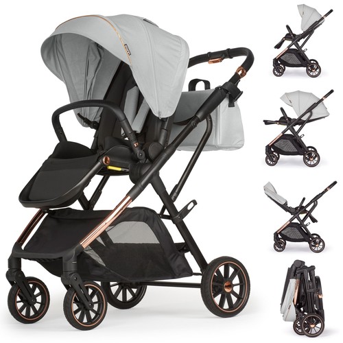 Baby pushchair - (light, grey)