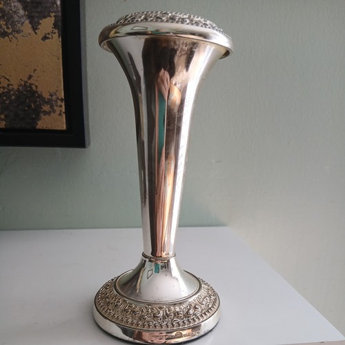 Vintage silver plated posy - vintage, bud