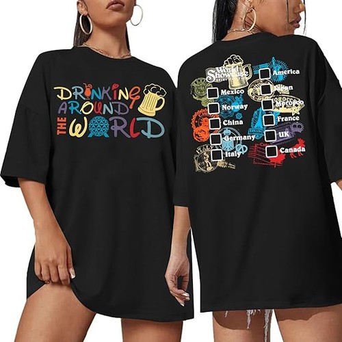 Around the world - shirt, women