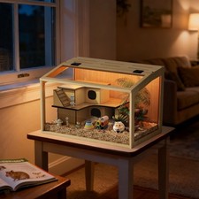 Premium Wood Hamster Cage with