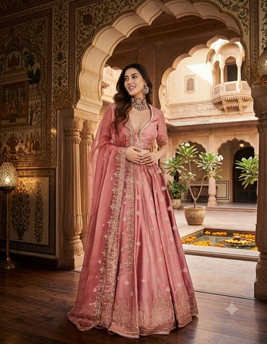 Pink lehenga choli indian - lehenga,