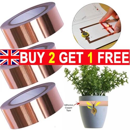 Adhesive copper slug - adhesive, tape