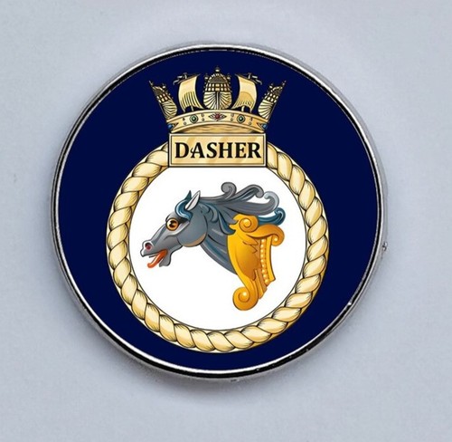 Hms dasher royal navy - royal, lapel