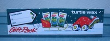 CLASSIC CAR TURTLE WAX "ZIP WAX" GIFT PACK IN UNUSED CONDITION ~ 1980's