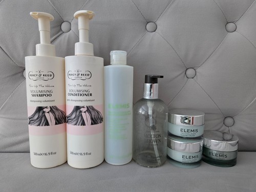 Empty shampoo bottles - , with